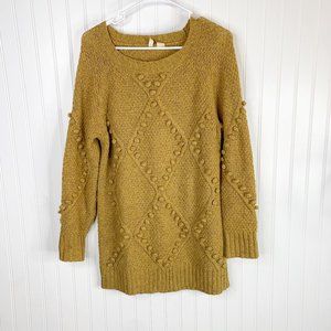 Anthropologie Moth Bobble Knit Wool Blend Sweater Size Small
